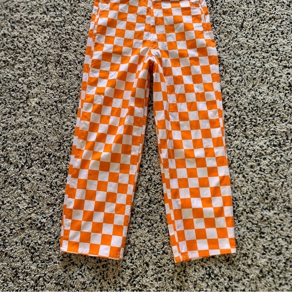 Orange White Checker Overalls College Sports Tennessee Texas - Picture 4 of 8